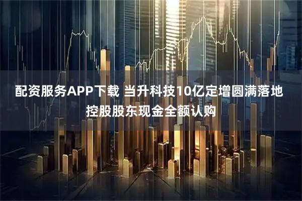 配资服务APP下载 当升科技10亿定增圆满落地 控股股东现金全额认购