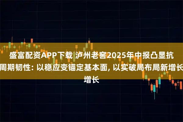 盛富配资APP下载 泸州老窖2025年中报凸显抗周期韧性: 以稳应变锚定基本面, 以实破局布局新增长